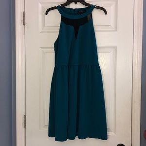 Teal sleeveless dress